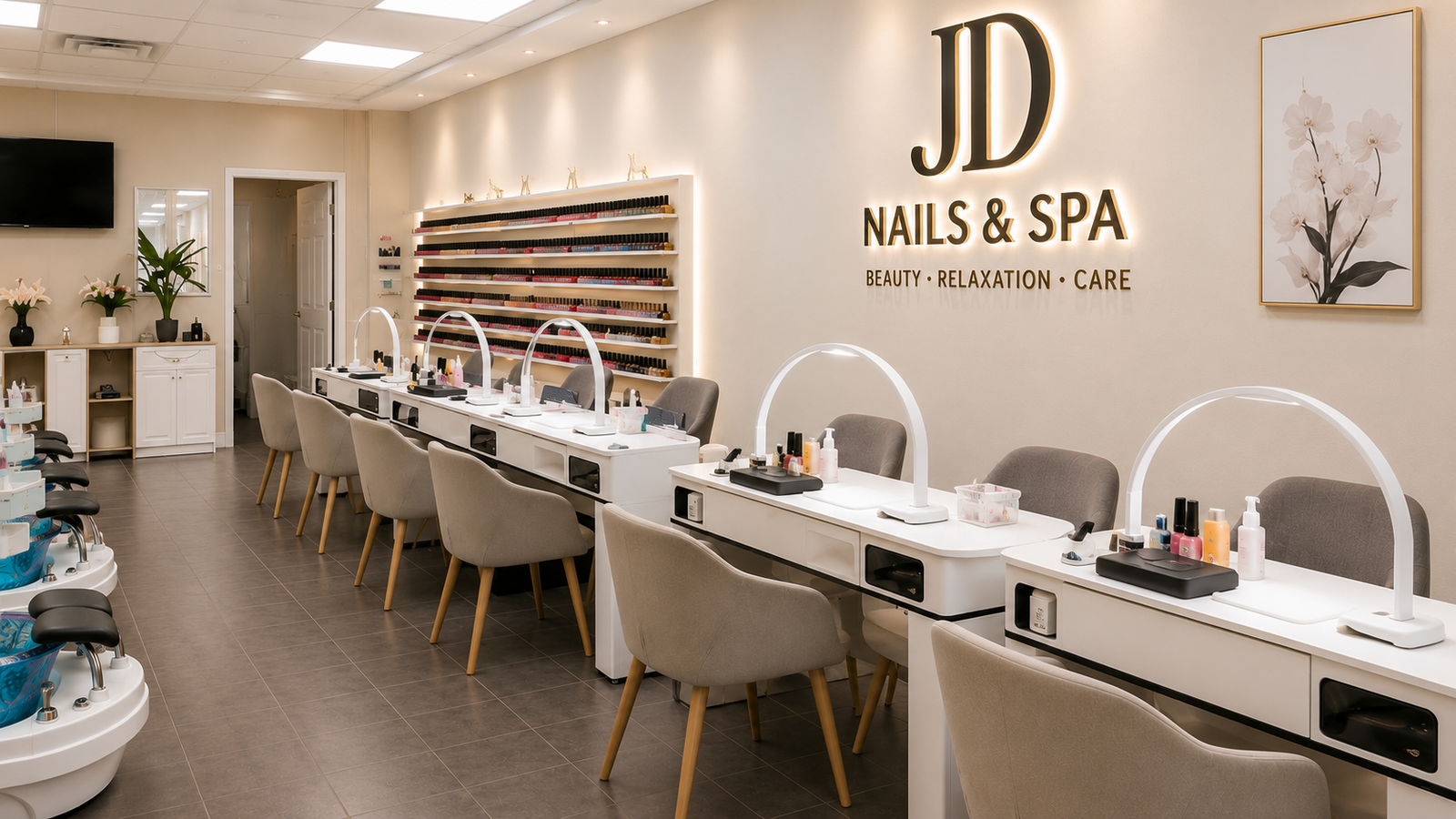 Signature nail artistry at JD Nail & Spa